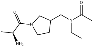 N-[1-((S)-2-AMino-propionyl)-pyrrolidin-3-ylMethyl]-N-ethyl-acetaMid Struktur