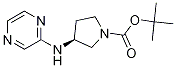 (S)-3-(Pyrazin-2-ylamino)-pyrrolidine-1-carboxylic acid tert-butyl ester Struktur