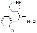 (2-Chloro-benzyl)-methyl-piperidin-3-yl-amine hydrochloride Struktur