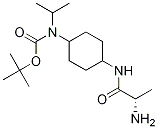 (1R,4R)-[4-((S)-2-AMino-propionylaMino)-cyclohexyl]-isopropyl-carbaMic acid tert-butyl ester Struktur