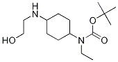 (1R,4R)-Ethyl-[4-(2-hydroxy-ethylaMino)-cyclohexyl]-carbaMic acid tert-butyl ester Struktur