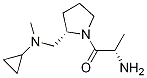 (S)-2-AMino-1-{(S)-2-[(cyclopropyl-Methyl-aMino)-Methyl]-pyrrolidin-1-yl}-propan-1-one Struktur