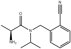 (S)-2-AMino-N-(2-cyano-benzyl)-N-isopropyl-propionaMide Struktur