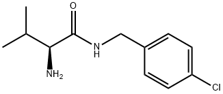 (S)-2-AMino-N-(4-chloro-benzyl)-3-Methyl-butyraMide Struktur