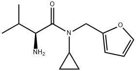 (S)-2-AMino-N-cyclopropyl-N-furan-2-ylMethyl-3-Methyl-butyraMide Struktur