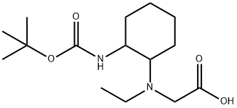 [(2-tert-ButoxycarbonylaMino-cyclohexyl)-ethyl-aMino]-acetic acid Struktur