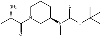 [(R)-1-((S)-2-AMino-propionyl)-piperidin-3-yl]-Methyl-carbaMic acid tert-butyl ester Struktur