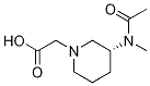 [(R)-3-(Acetyl-Methyl-aMino)-piperidin-1-yl]-acetic acid Struktur