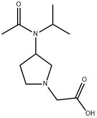 [3-(Acetyl-isopropyl-aMino)-pyrrolidin-1-yl]-acetic acid Struktur