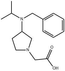 [3-(Benzyl-isopropyl-aMino)-pyrrolidin-1-yl]-acetic acid Struktur