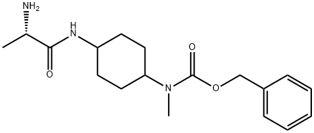 [4-((S)-2-AMino-propionylaMino)-cyclohexyl]-Methyl-carbaMic acid benzyl ester Struktur