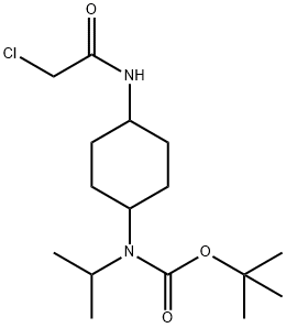 [4-(2-Chloro-acetylaMino)-cyclohexyl]-isopropyl-carbaMic acid tert-butyl ester Struktur