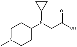 [Cyclopropyl-(1-Methyl-piperidin-4-yl)-aMino]-acetic acid Struktur