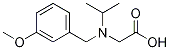 [Isopropyl-(3-Methoxy-benzyl)-aMino]-acetic acid Struktur