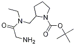 2-{[(2-AMino-acetyl)-ethyl-aMino]-Methyl}-pyrrolidine-1-carboxylic acid tert-butyl ester Struktur