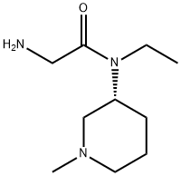 2-AMino-N-ethyl-N-((R)-1-Methyl-piperidin-3-yl)-acetaMide Struktur