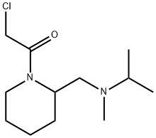 2-Chloro-1-{2-[(isopropyl-Methyl-aMino)-Methyl]-piperidin-1-yl}-ethanone Struktur