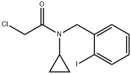 2-Chloro-N-cyclopropyl-N-(2-iodo-benzyl)-acetaMide Struktur