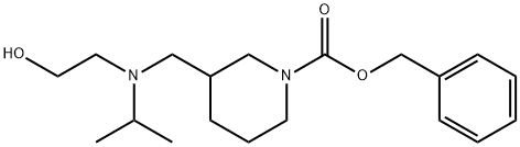 3-{[(2-Hydroxy-ethyl)-isopropyl-aMino]-Methyl}-piperidine-1-carboxylic acid benzyl ester Struktur