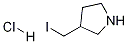 3-IodoMethyl-pyrrolidine hydrochloride Struktur