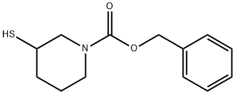 3-Mercapto-piperidine-1-carboxylic acid benzyl ester Struktur