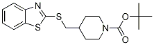 4-(Benzothiazol-2-ylsulfanylMethyl)
-piperidine-1-carboxylic acid tert-
butyl ester Struktur