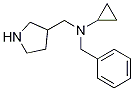 Benzyl-cyclopropyl-pyrrolidin-3-ylMethyl-aMine Struktur