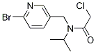 N-(6-BroMo-pyridin-3-ylMethyl)-2-chloro-N-isopropyl-acetaMide Struktur