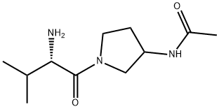 N-[1-((S)-2-AMino-3-Methyl-butyryl)-pyrrolidin-3-yl]-acetaMide Struktur