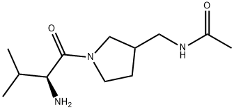 N-[1-((S)-2-AMino-3-Methyl-butyryl)-pyrrolidin-3-ylMethyl]-acetaMide Struktur