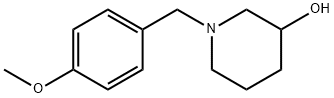 1-(4-methoxybenzyl)piperidin-3-ol Struktur