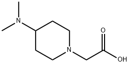 (4-DiMethylaMino-piperidin-1-yl)-acetic acid Struktur