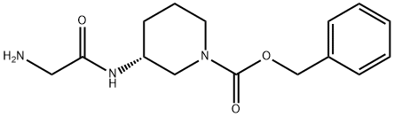 (R)-3-(2-AMino-acetylaMino)-piperidine-1-carboxylic acid benzyl ester Struktur