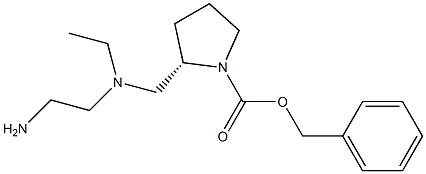 (S)-2-{[(2-AMino-ethyl)-ethyl-aMino]-Methyl}-pyrrolidine-1-carboxylic acid benzyl ester Struktur