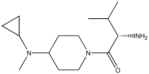 (S)-2-AMino-1-[4-(cyclopropyl-Methyl-aMino)-piperidin-1-yl]-3-Methyl-butan-1-one Struktur