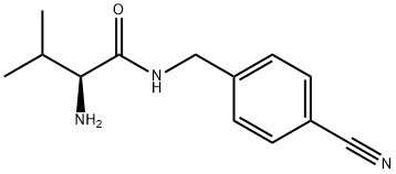 (S)-2-AMino-N-(4-cyano-benzyl)-3-Methyl-butyraMide Struktur