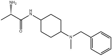 (S)-2-AMino-N-[4-(benzyl-Methyl-aMino)-cyclohexyl]-propionaMide Struktur