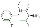 (S)-2-AMino-N-ethyl-N-(2-fluoro-benzyl)-3-Methyl-butyraMide Struktur