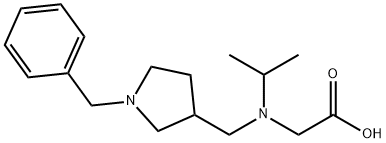 [(1-Benzyl-pyrrolidin-3-ylMethyl)-isopropyl-aMino]-acetic acid Struktur