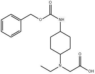 [(4-BenzyloxycarbonylaMino-cyclohexyl)-ethyl-aMino]-acetic acid Struktur