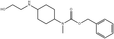 [4-(2-Hydroxy-ethylaMino)-cyclohexyl]-Methyl-carbaMic acid benzyl ester Struktur