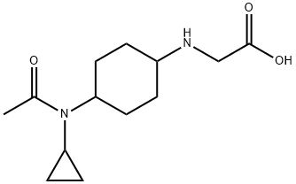 [4-(Acetyl-cyclopropyl-aMino)-cyclohexylaMino]-acetic acid Struktur