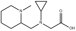 [Cyclopropyl-(1-Methyl-piperidin-2-ylMethyl)-aMino]-acetic acid Struktur