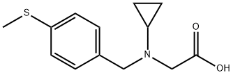 [Cyclopropyl-(4-Methylsulfanyl-benzyl)-aMino]-acetic acid Struktur