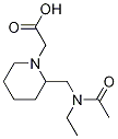 {2-[(Acetyl-ethyl-aMino)-Methyl]-piperidin-1-yl}-acetic acid Struktur