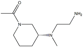 1-{(R)-3-[(2-AMino-ethyl)-Methyl-aMino]-piperidin-1-yl}-ethanone Struktur