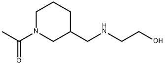 1-{3-[(2-Hydroxy-ethylaMino)-Methyl]-piperidin-1-yl}-ethanone Struktur