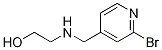 2-[(2-BroMo-pyridin-4-ylMethyl)-aMino]-ethanol Struktur