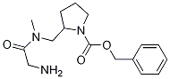 2-{[(2-AMino-acetyl)-Methyl-aMino]-Methyl}-pyrrolidine-1-carboxylic acid benzyl ester Struktur