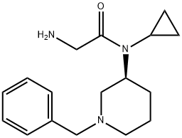 2-AMino-N-((S)-1-benzyl-piperidin-3-yl)-N-cyclopropyl-acetaMide Struktur